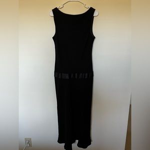 Vintage Jones Wear Sleeveless Black Drop Waist Dress -Size 14